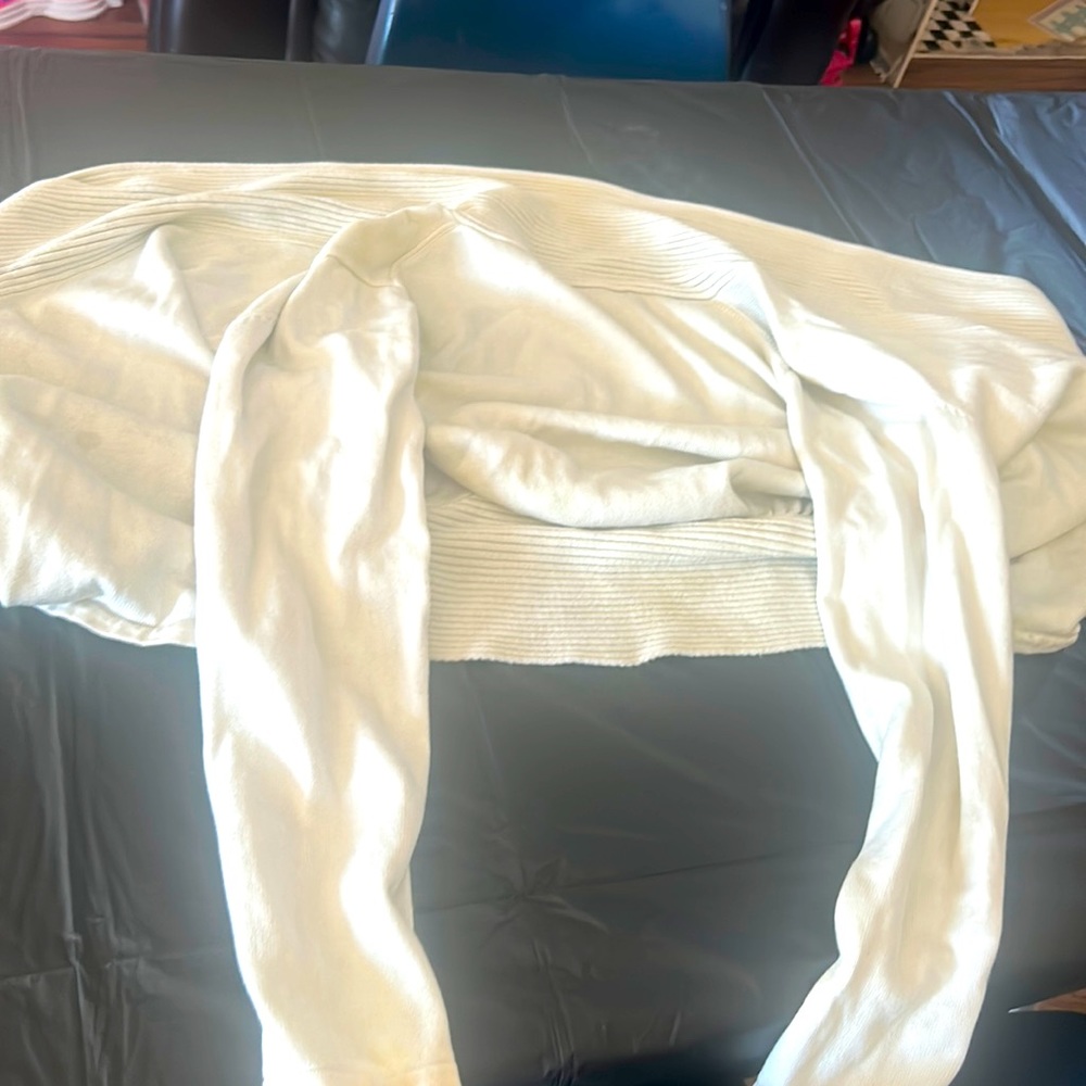 Cream colored cardigan
